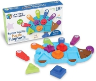 Learning Resources the Fine Motor Hedgehog Puzzle Playmate - Toddler Montessori Toy Set - 11 Pieces, Ages 18+ Months