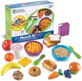 Learning Resources New Sprouts Munch It Pretend Play Food Set - 20 Pieces for Toddlers, Ages 18 Months+