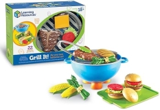 Learning Resources New Sprouts Grill It! Barbecue Set - 22 Piece Toddler Pretend Play Food Toy