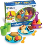 Learning Resources New Sprouts Cookout Barbecue Set for Toddlers, 19-Piece Pretend Play Food, Ages 18+ Months
