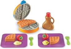 Learning Resources New Sprouts Waffle Time Pretend Play Food Set - 14 Piece Learning Toy for Kids 18 mos+