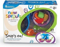Learning Resources New Sprouts Soup's On Pretend Play Food Set - Kitchen Toys, 23 Pieces, Ages 5+
