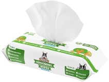 Pogi Hypoallergenic Pet Grooming Wipes - 100-Count, Fragrance-Free Formula for Paws, Body & Butt