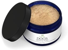 Isabella's Clearly Natural Dog Toothpaste for Bad Breath & Tartar | Teeth Whitening Powder | Tasty Cinnamon Flavor | Vegan, USA-Made