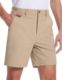 SERAMY 7" Inseam Men's Golf Shorts | Quick Dry Stretch Chino with 5 Pockets