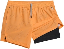 Baohui Fastion Maamgic Men's 2-in-1 Running Shorts with Compression Liner - Quick Dry, Anti-Chafe - 5" Gym Workout Shorts