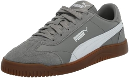 PUMA Club 5v5 Sneaker, White Black-Feather Gray, Size 4 US Big Kid