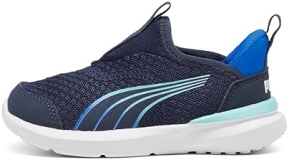 PUMA Kids Kruz Sliptech Toddler Sneakers, Navy Blue, Size 10 US