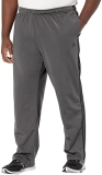 adidas Men's Essentials Warm-up Tracksuit Bottoms, Black & White - 3-Stripes