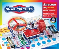 Elenco Electronics Snap Circuits Jr. SC-100 Electronics Kit | 100+ Projects, Full Color Manual | STEM Toy for Kids 8+