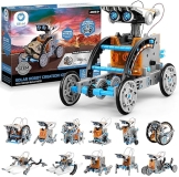 Sillbird STEM Solar Robot Toy Kit for Boys 8-13 Years Old, 12-in-1 DIY Science Experiment, Solar-Powered