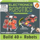 STEM Robotics Kit for Kids 8-12 | 40-in-1 DIY Robots with Electronics & Sensors | Educational Gift