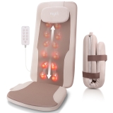 Mynt Foldable Shiatsu Seat Massage Cushion with Heat - Brown