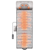 KFFKFF Full Body Massage Cushion with Shiatsu Neck Massager - Heated Pad, 10 Motors, 5 Modes, Back Pain Relief