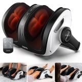 Renpho Shiatsu Foot Calf Leg Massager with Magnetic Remote - Fits Men Up to Size 14 - Perfect Gifts for Mom, Dad, Men - Fathers Day & Birthday