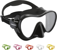Cressi F1 Frameless Scuba Diving Snorkeling Mask with Perfect Seal Silicone Skirt - Italian Design