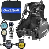 Cressi R1 BCD & Donatello Dive Computer Set with AC2 Regulator - Scuba Diving Package
