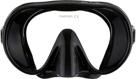 Cressi Adult Frameless Diving Mask with Wide View Mono Lens - Low Volume - Pure Soft Silicone - Musa: Italian Design