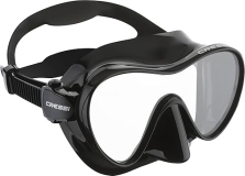Cressi F1 Black Snorkel Mask - Sleek Design for Diving