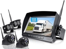 ZEROXCLUB 9" Wireless Backup Camera System for RV Truck Trailer - HD 1080P, IP69 Waterproof, Stable Signal - B904