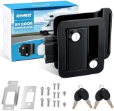 Kohree RV Door Lock Replacement with Paddle Deadbolt, Zinc Alloy, Black