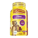 Lil Critters Fiber Gummies for Kids, Digestive Support, Berry & Lemon Flavors - 90 Count