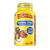 L'il Critters Gummy Vites Kids Multivitamins, Assorted Fruit Flavors, Ages 2+, Vitamin C & D, 190 Gummies