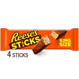 Reese's Sticks King Size Candy 3 oz - Milk Chocolate Peanut Butter Wafer Pack