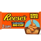 Reese's King Size Reese's Big Cup Caramel Milk Chocolate Peanut Butter Cups, 2-Pack - 2.8 oz each