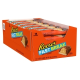 Reese's FAST BREAK Peanut Butter Nougat Candy Bars - 1.8 oz, Pack of 18