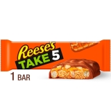 Reese's Take 5 Candy Bar with Pretzel, Peanut, and Chocolate, 1.5 oz