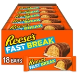 Reese's Fast Break Milk Chocolate Bars, 1.8 oz, 18 Count