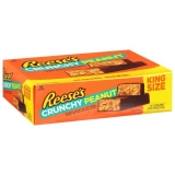Reese's Crunchy Peanut King Size Chocolate Candy Bar Pack of 18 - 3.2 oz each