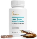 Xtendlife Green Lipped Mussel Powder - 2400mg Joint & Muscle Support Supplement with Omega 3 - 1 Month Supply