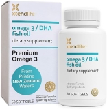 Xtendlife Omega 3 DHA Fish Oil Supplement - 1100mg with 700mg DHA and 300mg EPA - Heart & Brain Support - 1 Month Supply