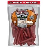 Old Trapper Original Deli-Style Beef Sticks, 15oz: High Protein, Sugar-Free Snack (1 Pack)