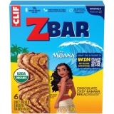 ZBAR Organic Zbar Moana Chocolate Chip Banana Bread Snack Bars, 6ct