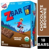 ZBAR Organic Chocolate Brownie Granola Bars, 18ct Box