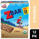 ZBAR Organic S'mores Flavor Soft Baked Snack Bars, 12ct - Granola Bars