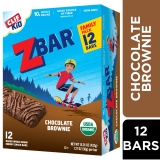 ZBAR Organic Chocolate Brownie Zbar Soft Baked Snack Bars, 12ct