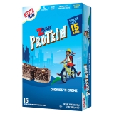 ZBAR Organic Cookies 'n Creme Protein Snack Bars - 5g Protein - Non-GMO - 15 Pack