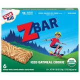 ZBAR Organic Iced Oatmeal Cookie Zbar: Soft Baked Whole Grain Snack Bar