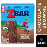 ZBAR Organic Chocolate Brownie Soft Baked Granola Bars, 6-Pack