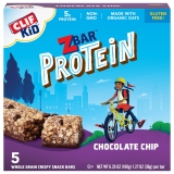 ZBAR Organic Chocolate Chip Protein Snack Bars - Non-GMO - 5g Protein - Pack of 6