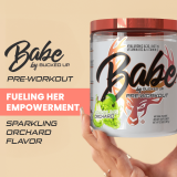 Bucked Up Babe Pre-Workout Powder - Sparkling Orchard Flavor, 30 Servings