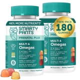 SmartyPants Prenatal Plus Multi & Omega-3 Gummies 2-Pack, 90 Ct Each