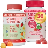 SmartyPants Kids Fiber Multivitamin & Probiotic Gummy Bundle - 30 Day Supply