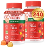 SmartyPants Kids Multivitamin & Fiber Gummies 2-Pack, 4.5g Fiber Per Gummy, 120 Ct