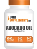 BulkSupplements Avocado Oil Softgels 1000mg - 240 Softgels (240 Servings)
