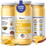 Biolere Wildcrafted Irish Sea Moss Gel 16oz - Pineapple Flavor - USA Made - Immune Support & Antioxidant Boost